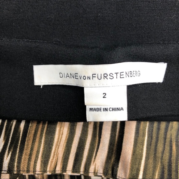 DVF Diane Von Furstenberg Silk / Wool Emma Mikado Pencil Skirt Size 2 - Picture 7 of 8